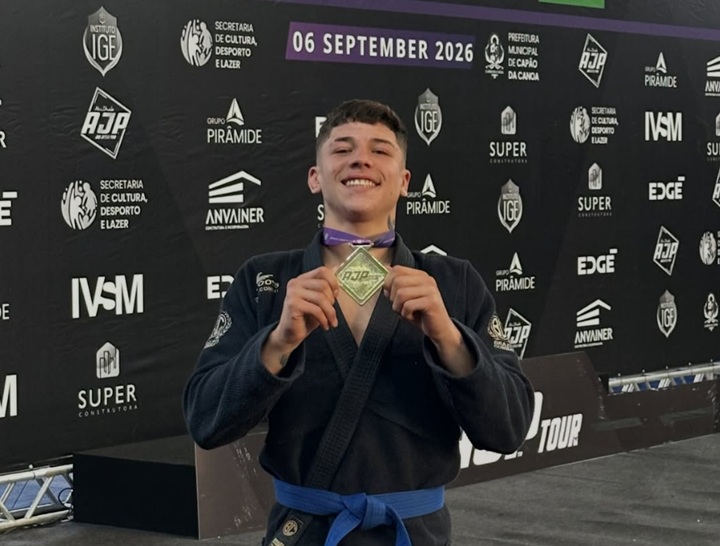 Aos 20 anos, faixa-azul Caio Lucas será um dos atletas em ação no GP do Turris Invitational, em novembro (Foto: Reprodução)