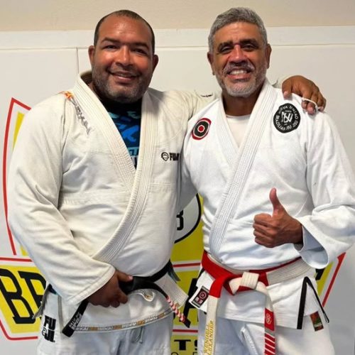 Bruno Bastos teve a presença do seu mestre Wendell Alexander na reta final do seu camp para o Mundial Master da IBJJF (Foto: Reprodução)